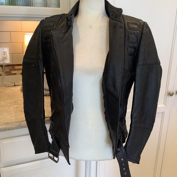 Vintage Hein Gericke Harley Davidson Black Leather Motorcycle Jacket Sz 36 - Picture 5 of 11
